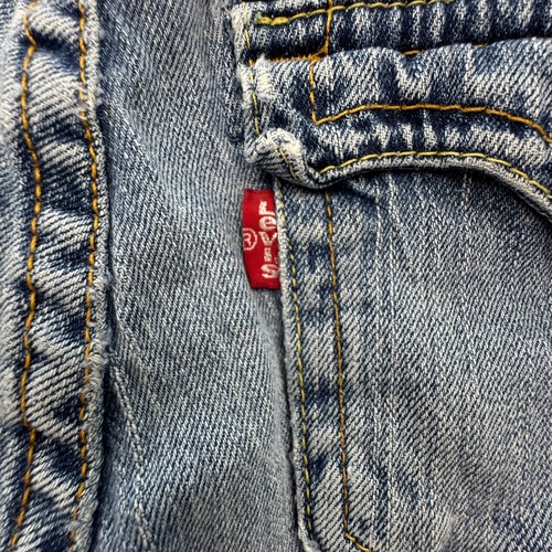 Levi’s 542 Low Flare Jeans Girls 8M Blue Distressed Stretch Denim Y2K Vintage - Picture 11 of 13