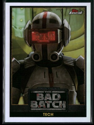 Star Wars Topps Finest 2022 Bad Batch Insert Silver Refractor BB-3 Tech