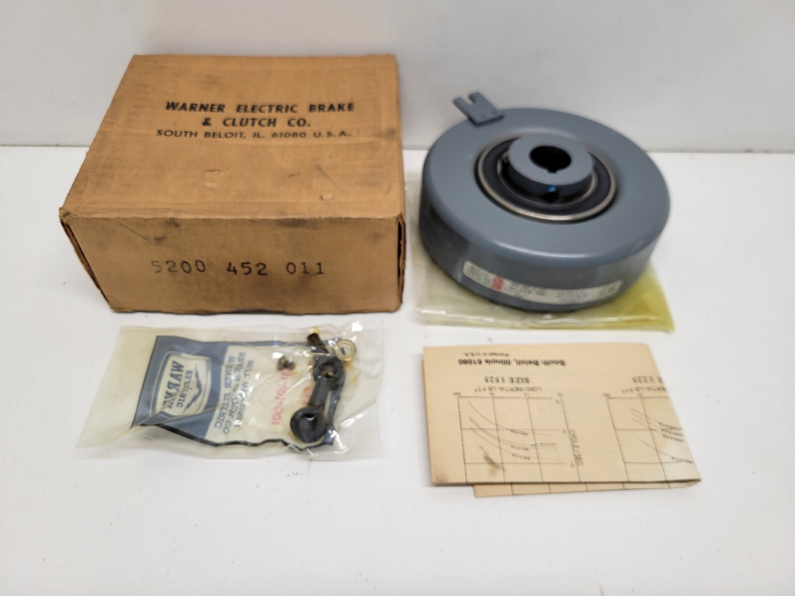 NEW OLD STOCK! WARNER ELECTRIC BRAKE CLUTCH 5200452011 eBay
