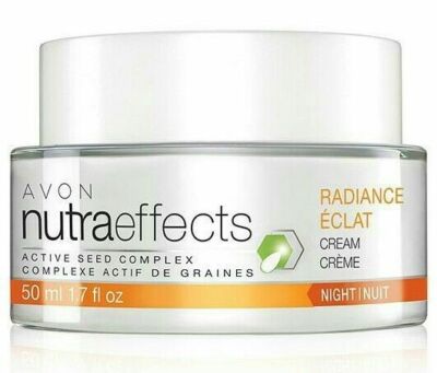 AVON NUTRAEFFECTS RADIANCE NIGHT CREAM ACTIVE SEED COMPLEX 1.7 oz ~ SEALED!!!