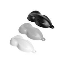25 Pack Mini Speed Shapes Black / White / Gray - Plastic Paint Model