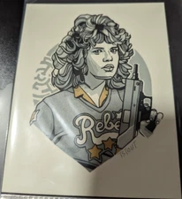 Tyler Stout Samantha Belmont Night Comet Handbill Pros Cons Art Print Poster