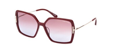 Tom Ford FT1039 Joanna 69Z Shiny Bordeaux/Rose Gradient Women's Sunglasses