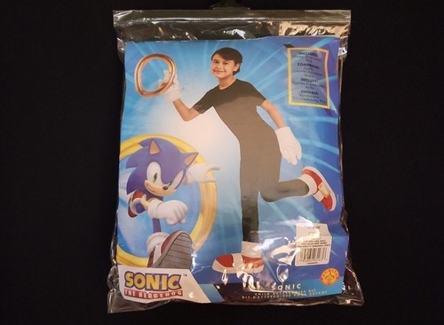 Sonic The Hedgehog Child Acc. Kit Costume Halloween Sega Gold Ring Gloves c001 - 第 1/2 張圖片