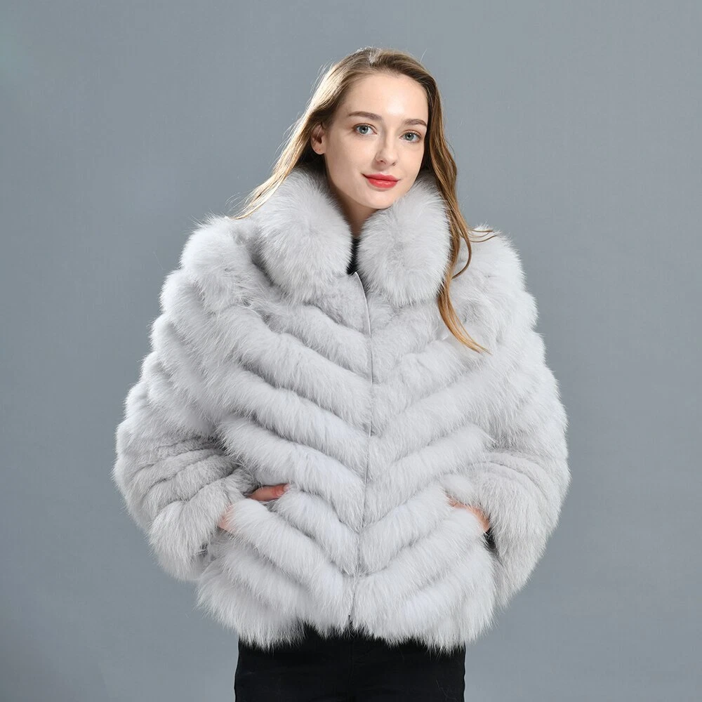 Ladies fox cheap fur coats