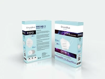 EINUNDAUS FFP3 Atemschutzmaske FFP2, FFP3 Maske Mundschutz -CE 2163 EU zertifizierte Maske