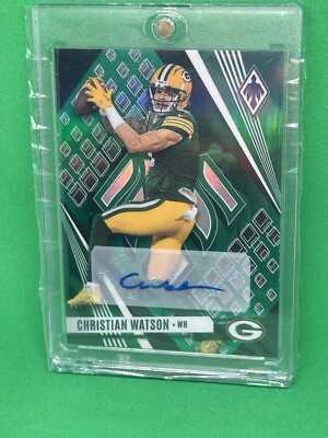 2023 Panini Phoenix - Green (case hit)  Autographs #65 Christian Watson /10
