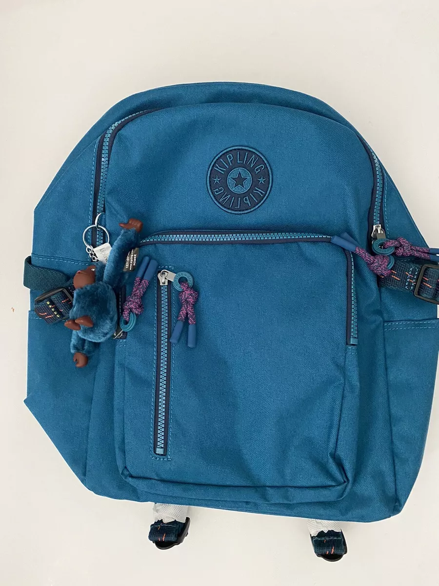 Kipling teal shop backpack