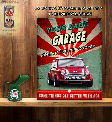Retro metal Sign//Plaque,Novelty Gift,Garage,Man Cave,Cars Mini Cooper