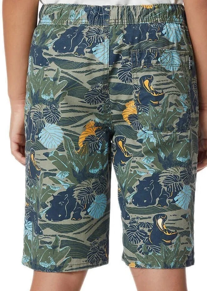 Union Bay ~ Niño Talla 7/8 ~ Selva ~ Cintura Elástica ~ Pantalones Cortos de Algodón ~ Entrepierna de 8" Foto 2 de 4