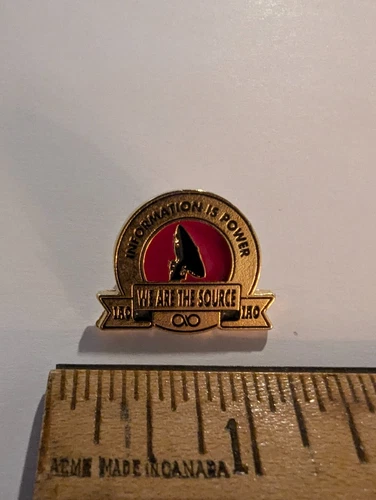 Small Lapel Pin Pinback IOA Information Awareness Office Homeland Security Rare