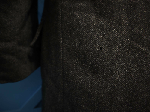 Vintage Brooks Brothers Makers Overcoat 44 XL Gray Heavy Tweed Herringbone USA - Picture 6 of 11