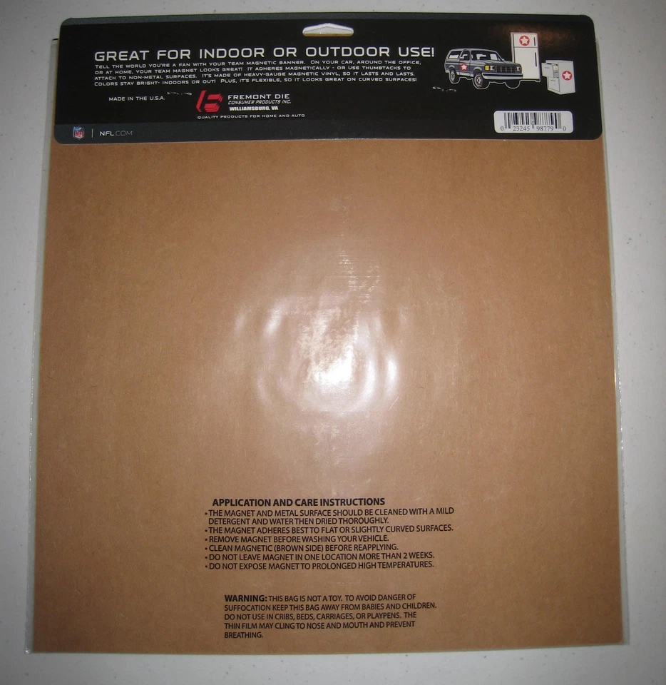 Capacete HOUSTON TEXANS ímã de equipe NFL grande 12" casa automático Fremont Die licenciado - Imagem 3 de 4