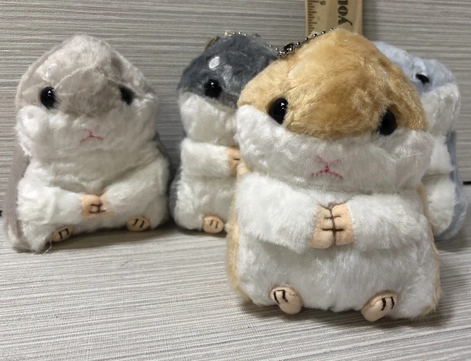 4 Llavero de felpa para hámster bolsa para niños etiqueta mochila etiqueta. 4”. Envío gratis Foto 2 de 4