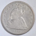 1861-S SEATED LIBERTY HALF DOLLAR ~ CIVIL WAR ERA ~ FINE!