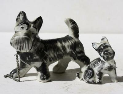 Chiot Céramique Scottie Pour Maison De Poupées - Échelle 1:12 - Tumdee - 4cm