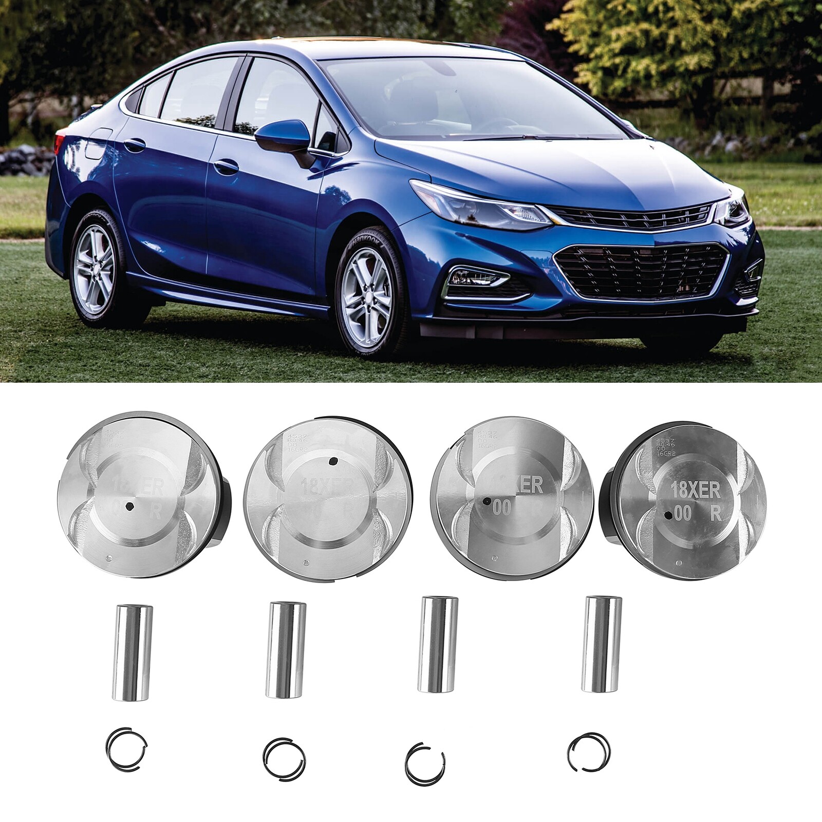 1 Set Engine Pistons W Rings For 2011-2018 Sonic Cruze Astra 1.8L 2H0 F18D4 New