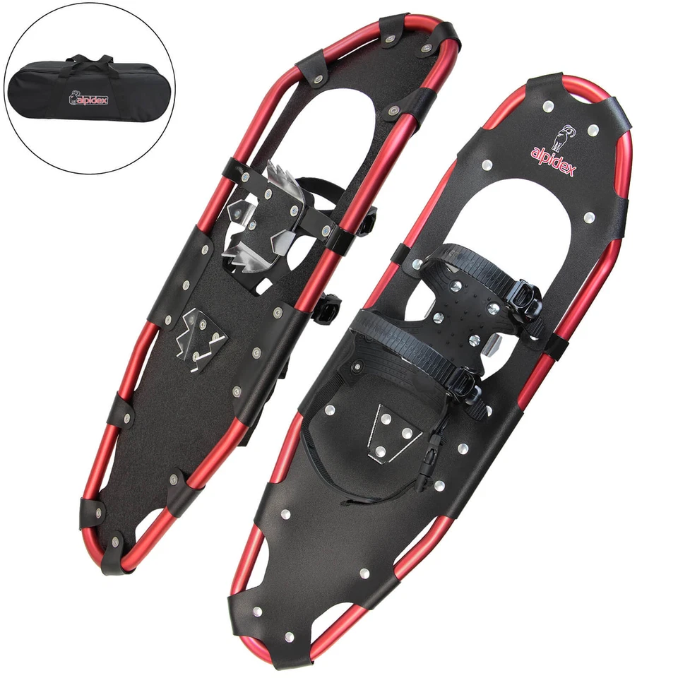 ALPIDEX Alu Schneeschuhe leicht Erwachsene Schneeschuhwandern ab Schuhgröße 36