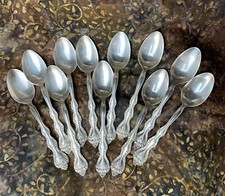 11 International Interlude Silver plate Teaspoons, flatware silverware