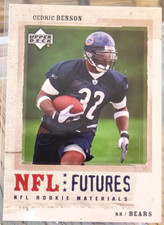 2005 Upper Deck Rookie Materials Cedric Benson RC #100 Chicago Bears