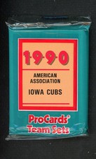 1990 PRO CARD IOWA CUBS COMPLETE SET GARY VARSHO 543816 (KYCARDS)