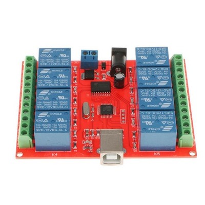 12V 8-Kanal-USB-Relaismodul USB-Steuerschalter PC Intelligent Controller