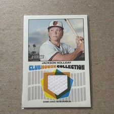 2026 Topps Heritage Jackson Holliday #CCR-JH Clubhouse Collection Relic Orioles