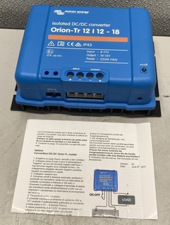 Victron Energy Orion Tr 12/12 18A (220W) Isolated DC DC converter ORI121222110