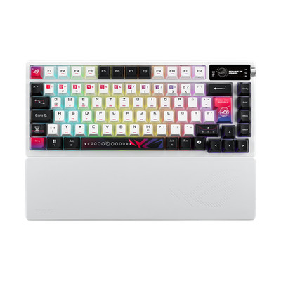 ASUS ROG Azoth X Custom-Gaming-Tastatur mit hot-swap-fähigen mechanischen ROG NX