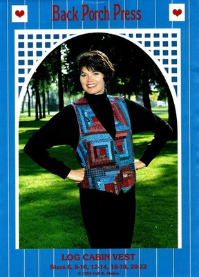 Quilt  Vest Pattern  By Back Porch Press Size 6-22 (XS-XL) Vintage