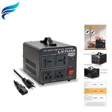 2000W Voltage Transformer Converter - Step Up/Down with Dual Universal Outlets