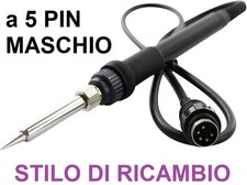 😍 Stilo a 5 pin maschio punta di ricambio stazione saldante stagno saldatore