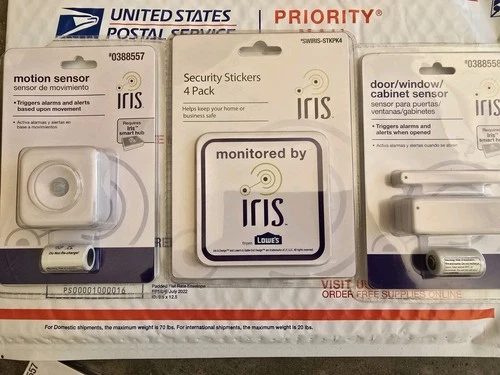 Iris Motion Sensor White Model MOT901 Works With Hubitat (#0388557) And #0388558