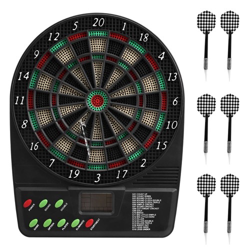 Elektronisches Dartspiel-Set mit Dartscheibe und Automatischer Punktezählun9592