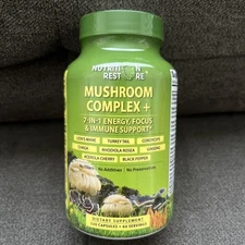 Organic Mushroom Complex: Lion's Mane, Turkey Tail, Cordyceps Exp 02/2028