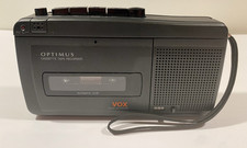 Vintage Radio Shack Optimus CTR-116 Cassette Tape Recorder Player VOX Tested