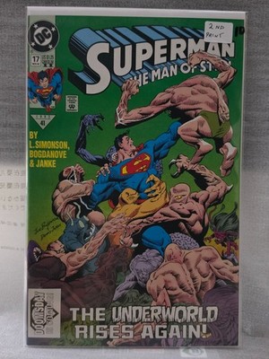 Superman: The Man of Steel #17  Second Print 1st Cameo Doomsday 1992 DC Comics