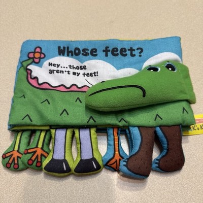 Melissa & Doug K's Kids Whose Feet? Fabric Book Babies Kids