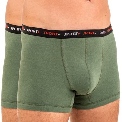 HERMKO Herren Pant 2x Baumwolle/Elastan Boxershorts Webgummi Retropant  8950