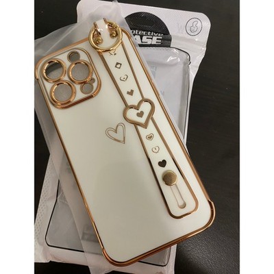  Compatible with iPhone 14 Pro Max Case- LOVE HEART- WHITE-NEW-DD