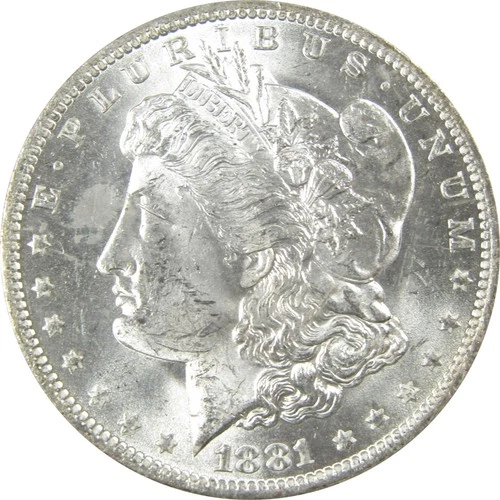 1881 O Morgan Silver Dollar Uncirculated Mint State $1 Coin SKU:I24537