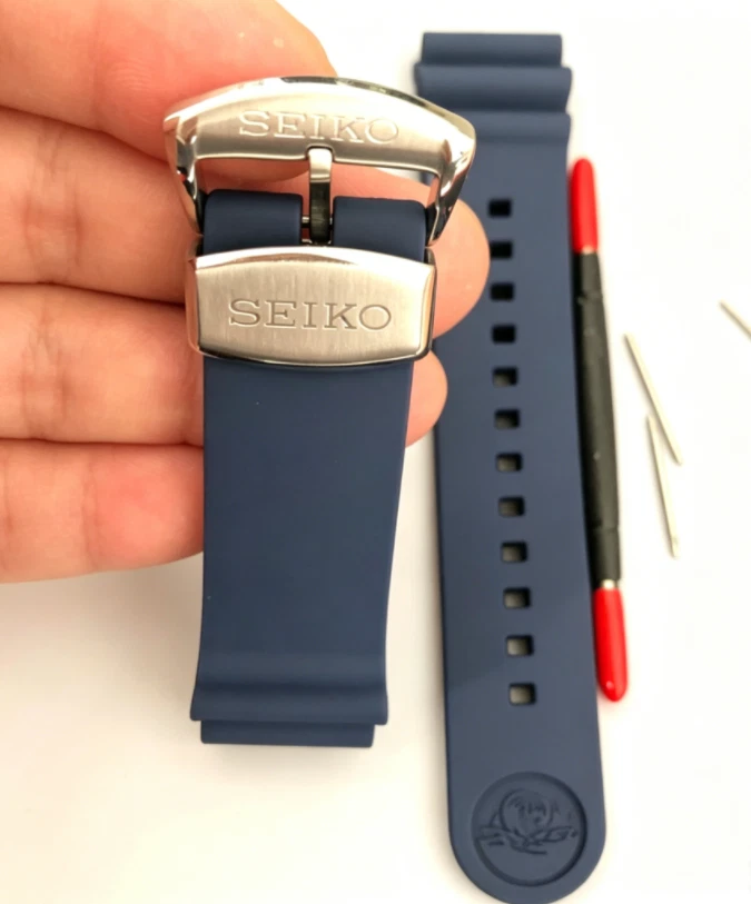 Seiko Blue 22 mm Band Width Wristwatch Bands for sale | eBay