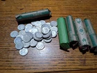 silver Roosevelt dimes lot of 250  5-rolls