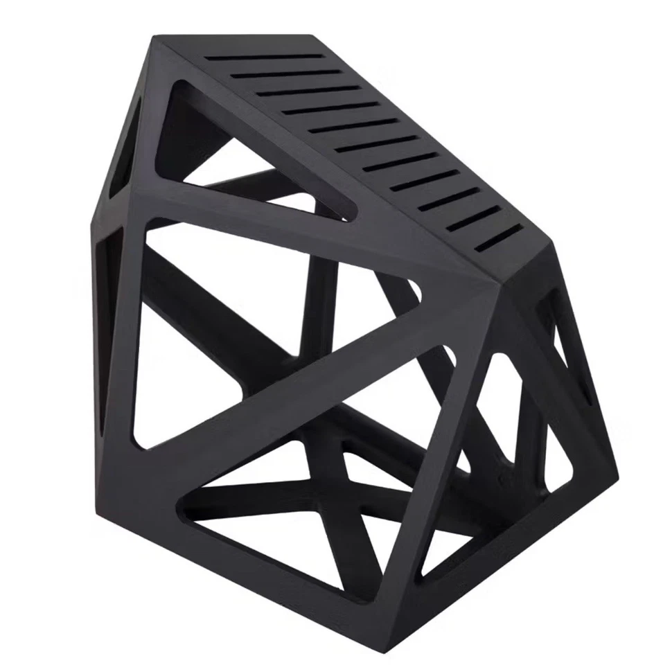 Bloque de cuchillos Edge Of Belgravia Black Diamond XL en negro nuevo, en caja y sellado. Foto 2 de 4