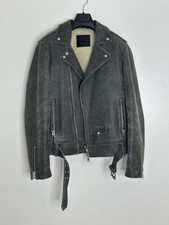 All Saints Leather Biker Jacket Size M Excellent Condition