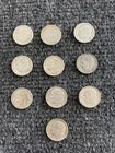 Lot of 10 Nicer Silver Roosevelt Dimes 1950’s, 1960’s Circulated Condition