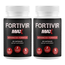 (2 Pack) Fortivir Max Capsules for Male Health Support Formula Performance 60ct