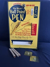Vintage RITE MASTER Ball Point Pen Counter-Top Vending Machine (Q) Good Cond!