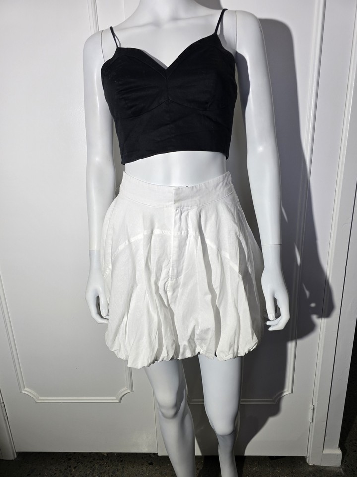 Dissh size 6 Linen cotton bubble skirt
