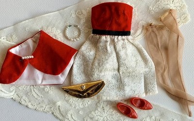 VTG Ideal Tammy Fraternity Hop Dress And Near Complete Outfit #9137-1, 9937-4
